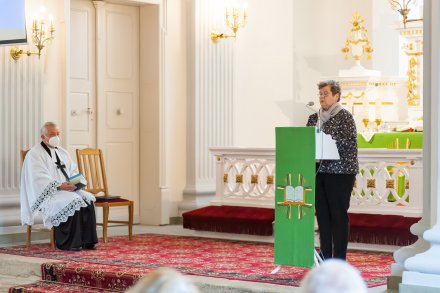 Nabożeństwo wspomnieniowe w kościele ewangelicko-augsburskim ap. Piotra i Pawła w Wiśle.